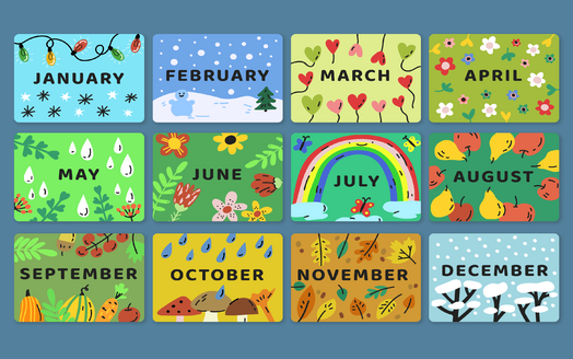 Всі місяці року англійською мовою: як читаються назви з перекладом