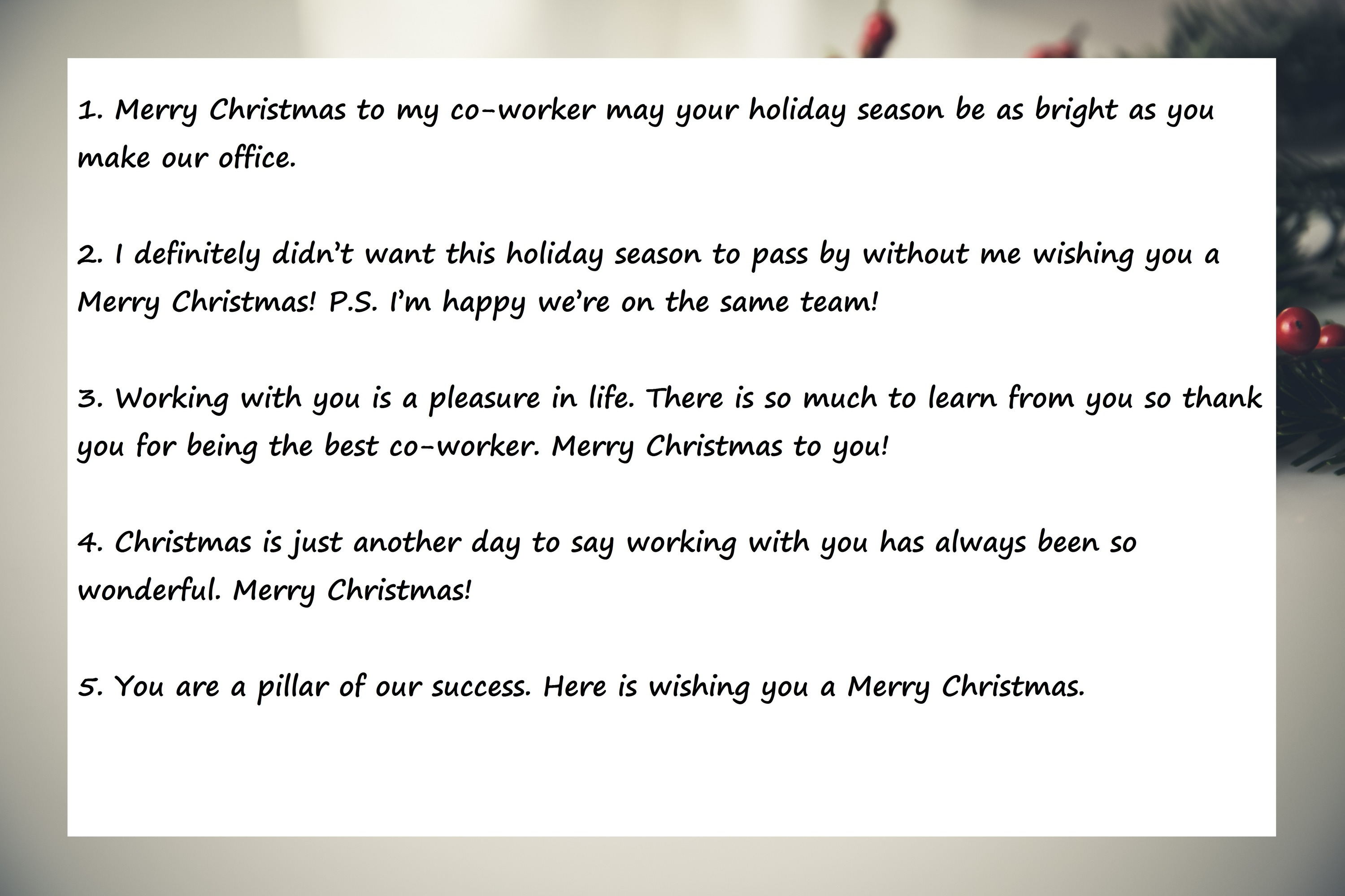 Поздравление для коллег на английском языке Рождественские