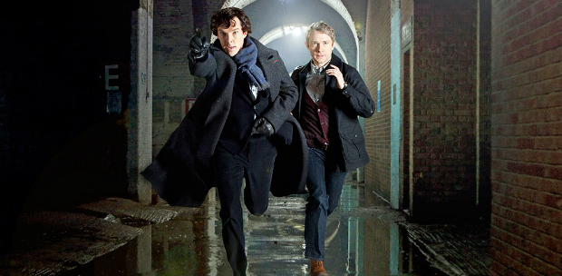 Кадр из британского сериала «Sherlock»